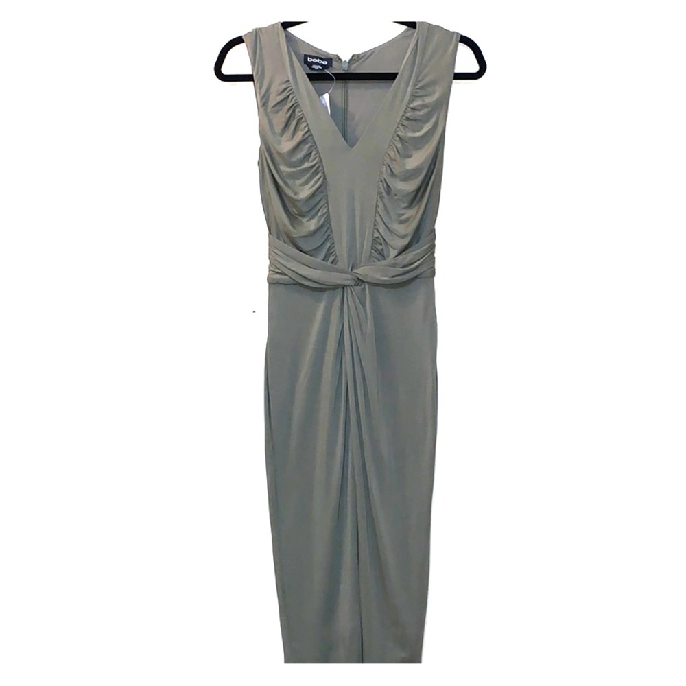 NWT Bebe olive sleeveless dress